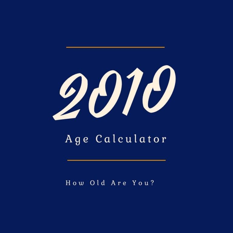 If You Were Born in 2010, How Old Are You?