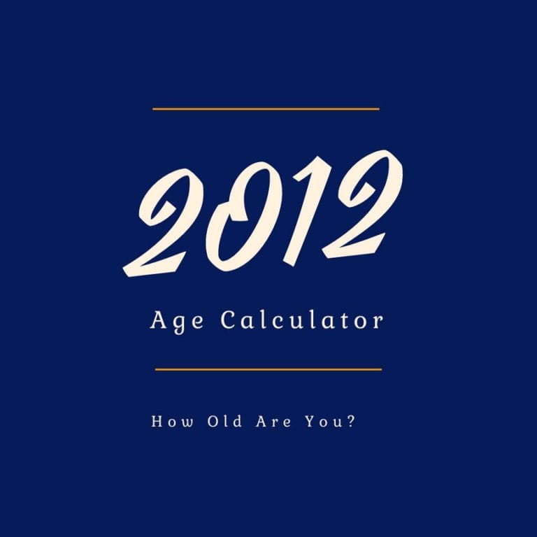 If You Were Born in 2012, How Old Are You?